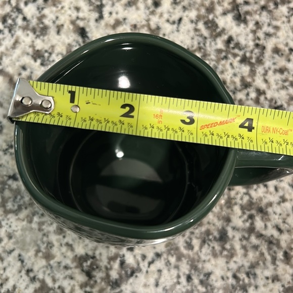 Rae Dunn Green Ceramic Mug “Meowy & Bright”, Artisan Collection by Magenta - Picture 4 of 5